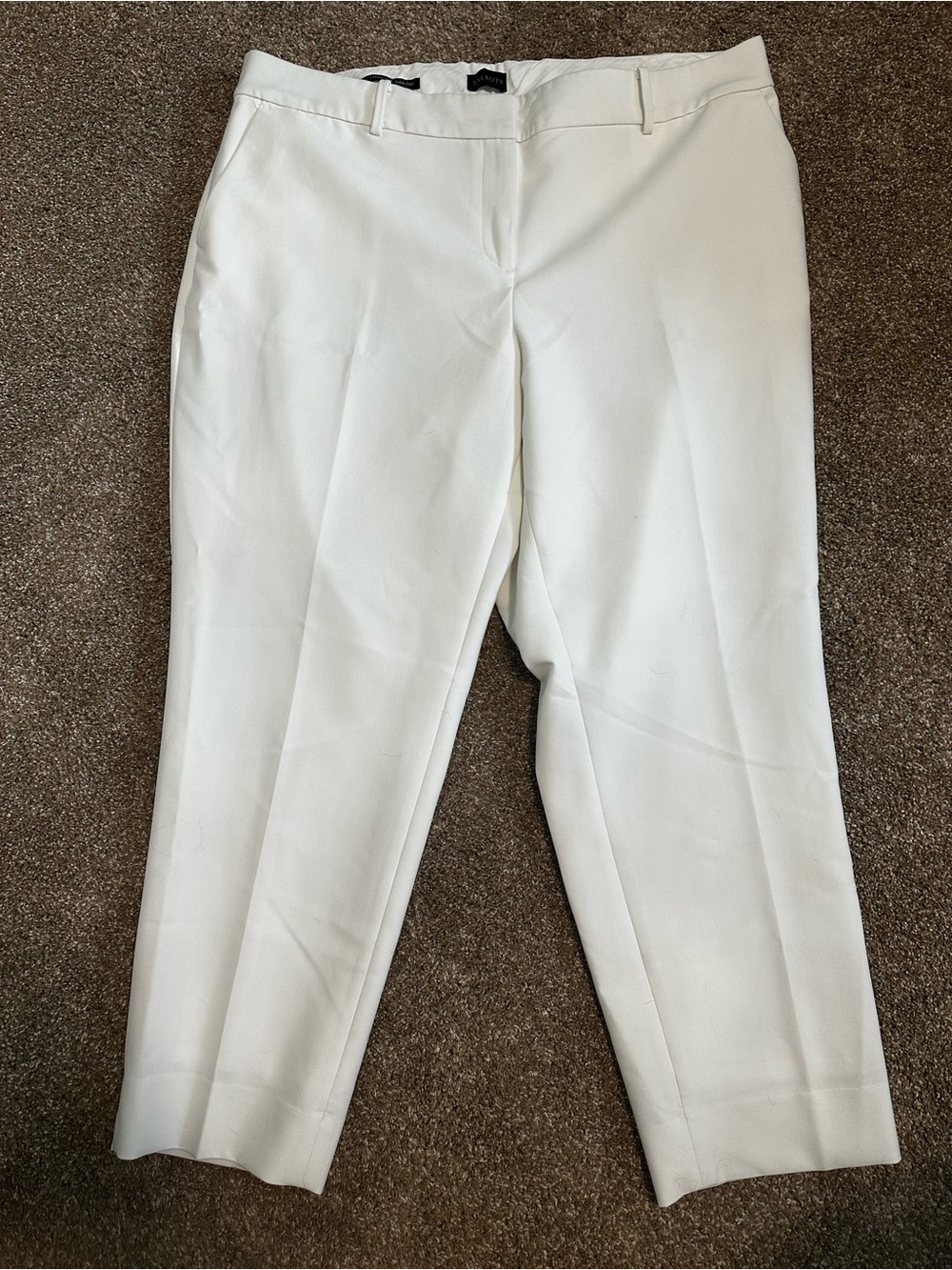 Talbots Hampshire Ankle 18W White Dress Pants